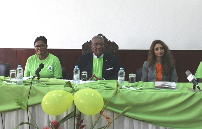 A campanha "Laço Verde" foi lançada com a presença do Chefe de Estado, Evaristo Carvalho.