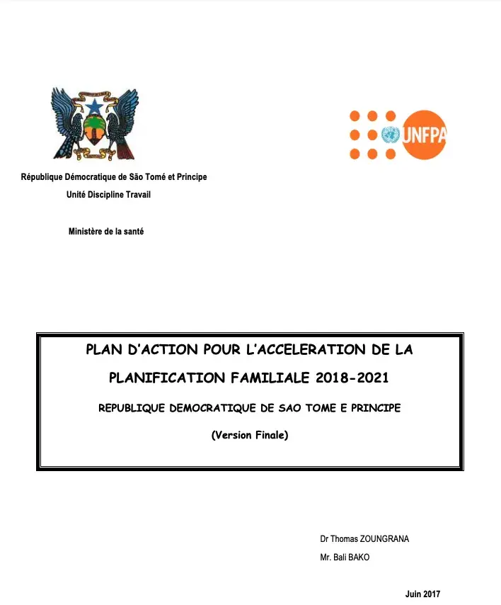 Plan d’action pour l’accélération de la planification familiale de la République Démocratique de São Tomé e Principe